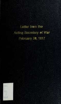 Letter from the acting Secretary of War, transmitting information relative to the claims of the State of Massachusetts for payment of the expenses of the militia ordered out by the executive authority of the state, during the late war