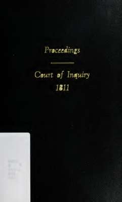 Proceedings of the Court of Inquiry 1811