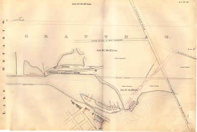 Second Welland Canal - Book 1, Survey Map 2 - Lock 1 and Port Dalhousie