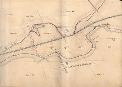 Second Welland Canal - Book 1, Survey Map 5 - Through Grantham Township