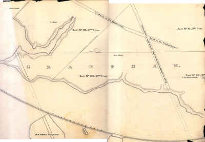 Second Welland Canal - Book 1, Survey Map 7 - Through Grantham Township