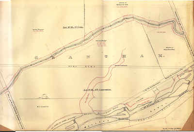 Second Welland Canal - Book 2, Survey Map 2 - Locks 9 and 10 in Grantham