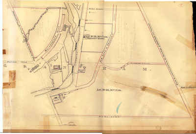 Second Welland Canal - Book 2, Survey Map 5 - Locks 16, 17 and 18 in Grantham