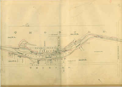 Second Welland Canal - Book 2, Survey Map 7 - Locks 23, 24 and 25 in Thorold