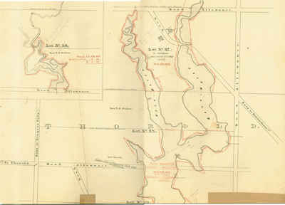 Second Welland Canal - Book 2, Survey Map 9 - Back Water Bodies in Thorold