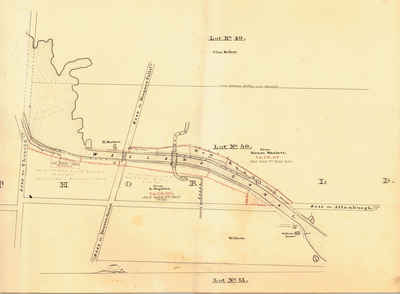 Second Welland Canal - Book 2, Survey Map 11 - Marlatts Bridge in Thorold