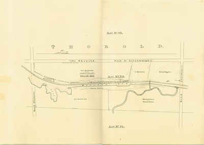 Second Welland Canal - Book 2, Survey Map 12 - Through Thorold