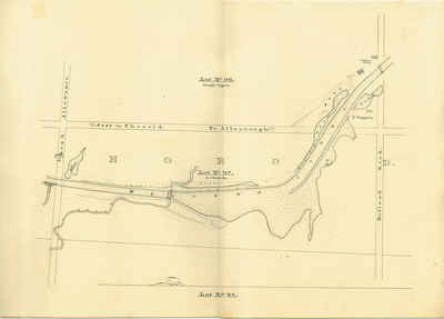 Second Welland Canal - Book 2, Survey Map 13 - Through Thorold