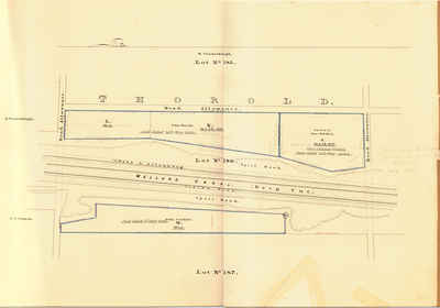 Second Welland Canal - Book 2, Survey Map 16 - Deep Cut in Thorold