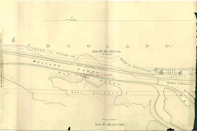 Second Welland Canal - Book 3, Survey Map 14 - Village of Junction and Crowland