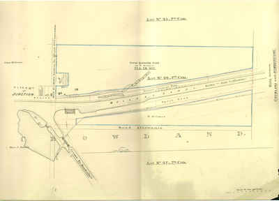 Second Welland Canal - Book 3, Survey Map 15 - Village of Junction and Crowland