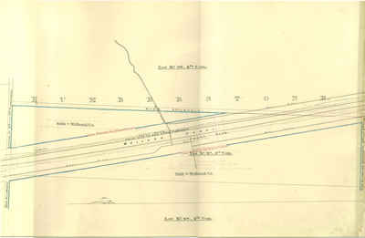 Second Welland Canal - Book 3, Survey Map 17 - Through Humberstone