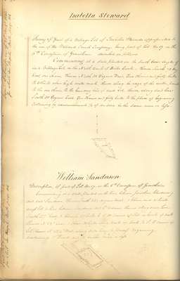 Welland Canal Survey of Lands Isabella Steward and William Sanderson, 1826