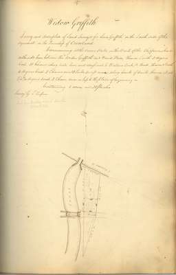 Welland Canal Survey of Lands Widow Griffith, 1824