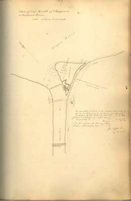 Welland Canal Survey of Lands Plan of a cut at the mouth of Chippewa or Welland River, n.d.