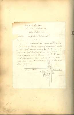 Welland Canal Survey of Lands Village Lot in Allanburgh, 1833