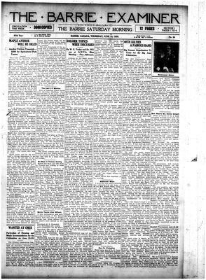 Barrie Examiner, 10 Jun 1920