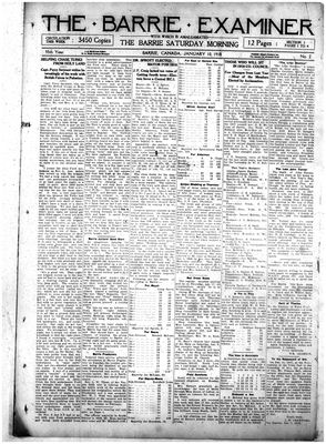 Barrie Examiner, 10 Jan 1918