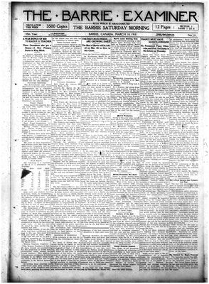 Barrie Examiner, 14 Mar 1918