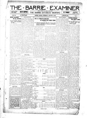 Barrie Examiner, 8 Jan 1920