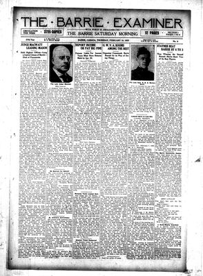 Barrie Examiner, 19 Feb 1920