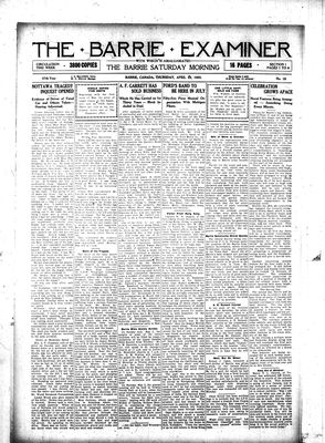 Barrie Examiner, 29 Apr 1920