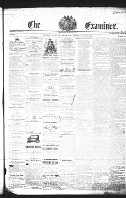 Barrie Examiner, 22 Jul 1864