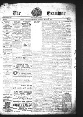 Barrie Examiner, 16 Mar 1865