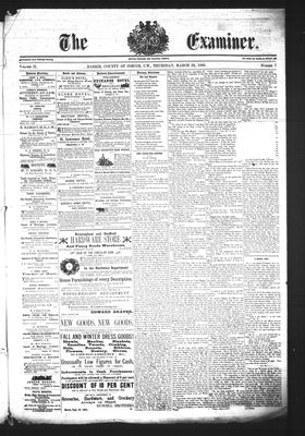 Barrie Examiner, 23 Mar 1865