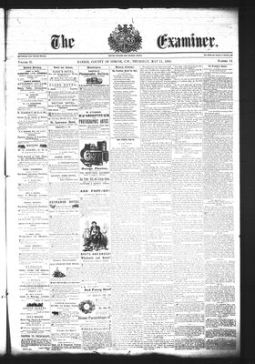 Barrie Examiner, 11 May 1865