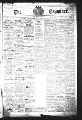 Barrie Examiner, 18 Jan 1866