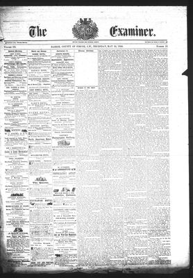 Barrie Examiner, 24 May 1866