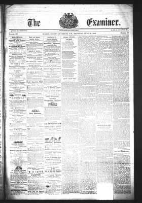 Barrie Examiner, 28 Jun 1866