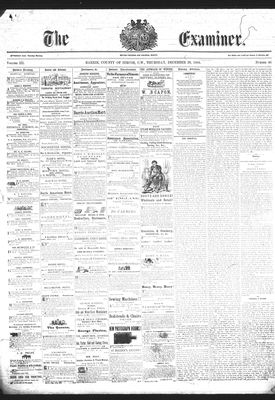 Barrie Examiner, 20 Dec 1866