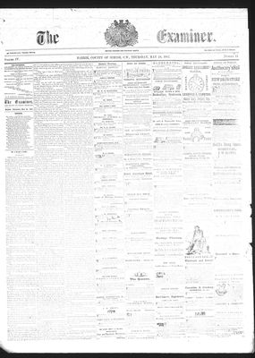 Barrie Examiner, 16 May 1867