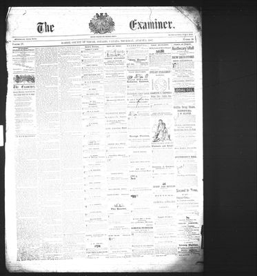 Barrie Examiner, 1 Aug 1867