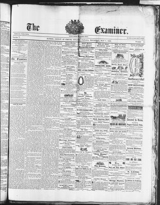 Barrie Examiner, 7 May 1868