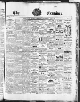 Barrie Examiner, 14 May 1868