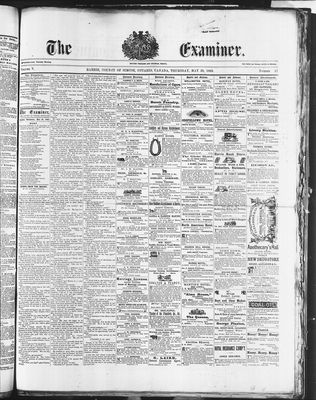 Barrie Examiner, 28 May 1868