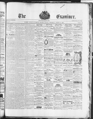 Barrie Examiner, 13 Aug 1868