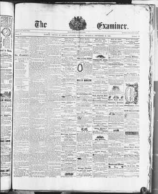 Barrie Examiner, 10 Sep 1868