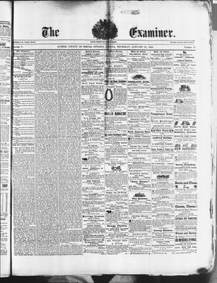 Barrie Examiner, 21 Jan 1869