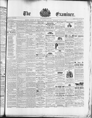 Barrie Examiner, 22 Jul 1869