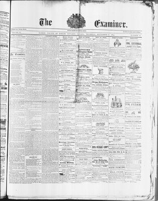 Barrie Examiner, 16 Sep 1869