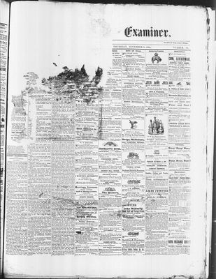 Barrie Examiner, 4 Nov 1869