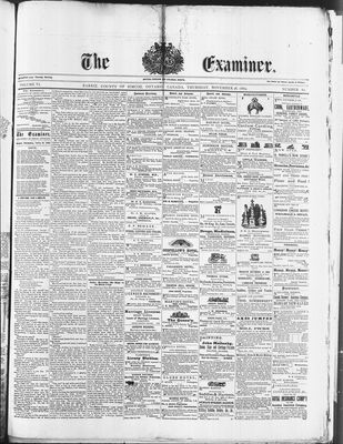 Barrie Examiner, 18 Nov 1869