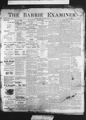 Barrie Examiner, 10 Jan 1901