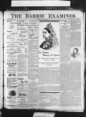 Barrie Examiner, 24 Jan 1901