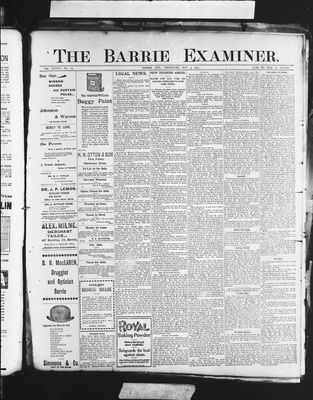 Barrie Examiner, 9 May 1901