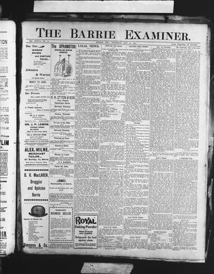 Barrie Examiner, 16 May 1901